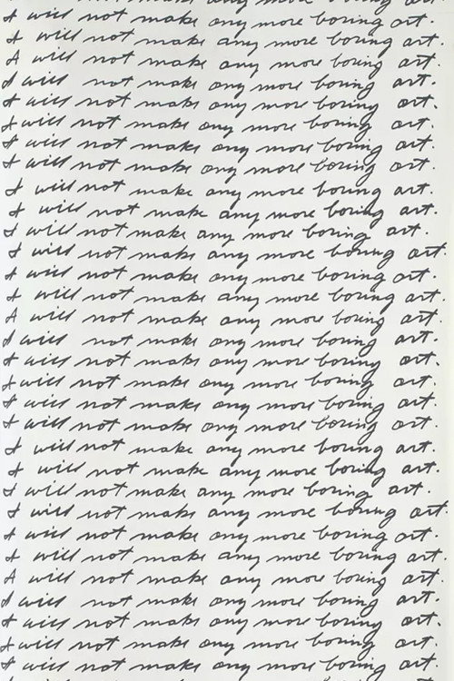 I Will Not Make Any More Boring Art poster
