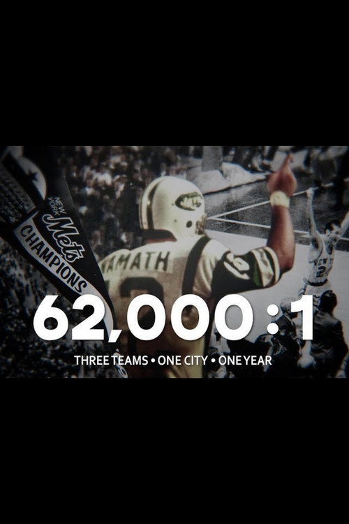 62,000:1 Three Teams One City One Year poster