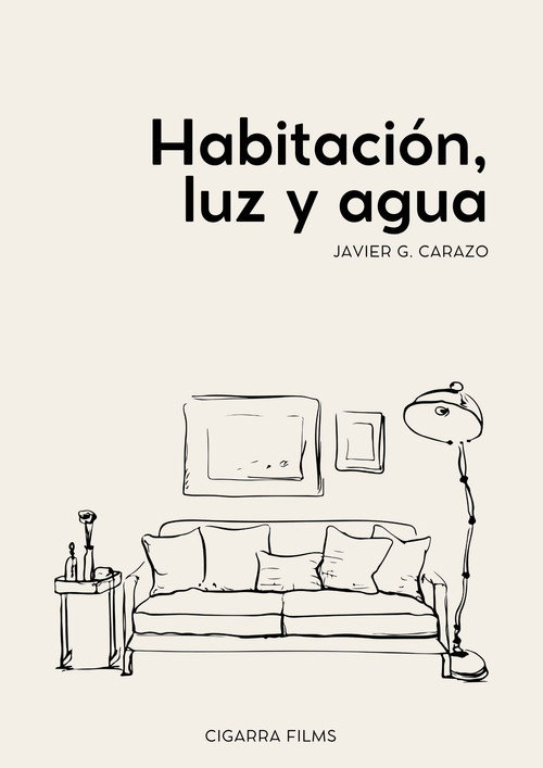 Habitación, luz y agua poster