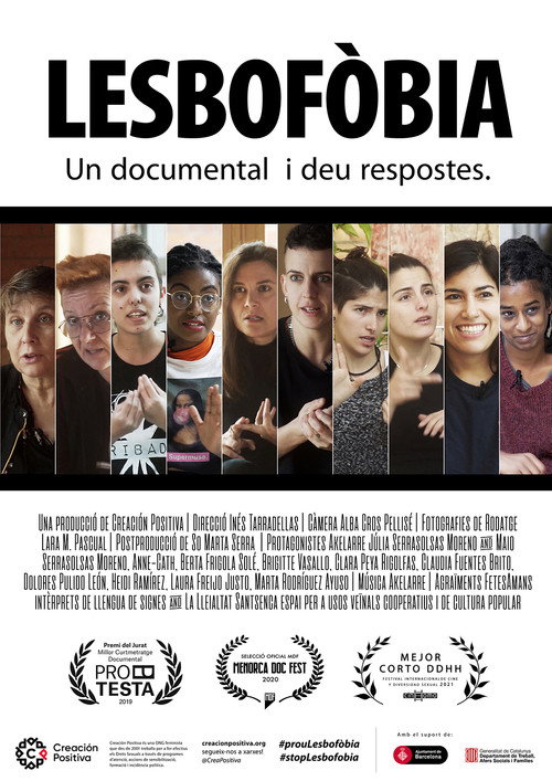 Lesbofòbia, un documental i deu respostes poster