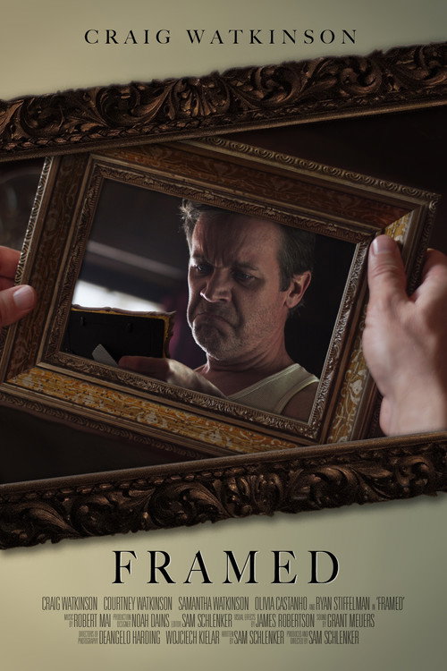 Framed poster
