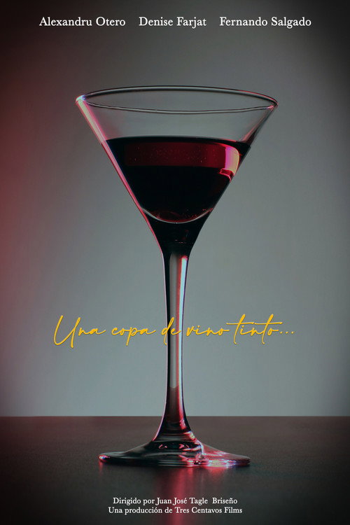 A glass of red wine... poster