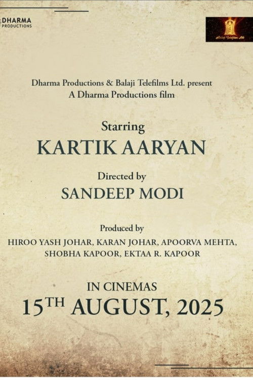Untitled Sandeep Modi/Kartik Aaryan Project poster