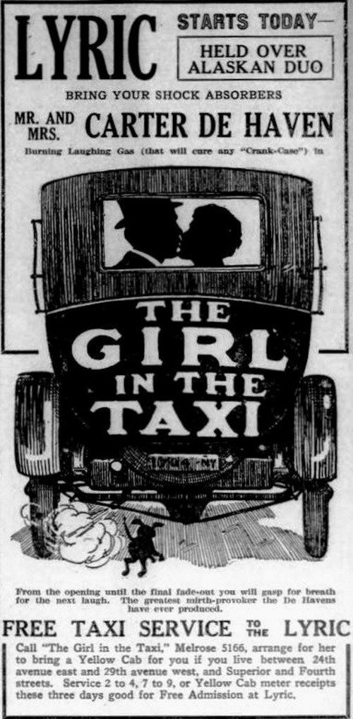 The Girl in the Taxi poster
