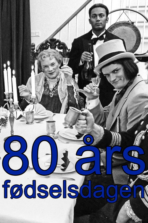 80 års fødselsdagen poster