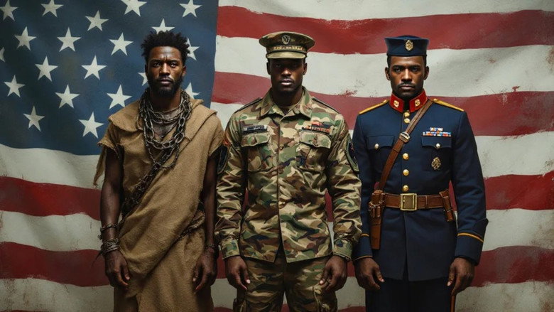 Black Men in Uniform still 1