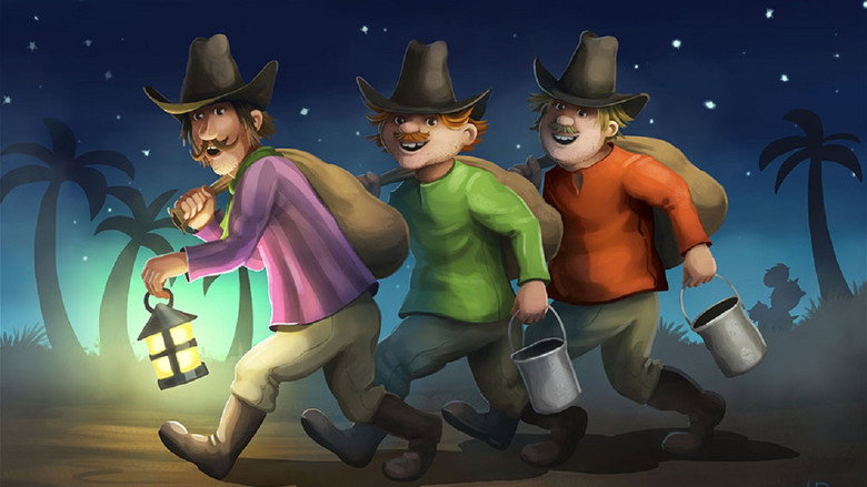 Three Robbers and a Lion still 4